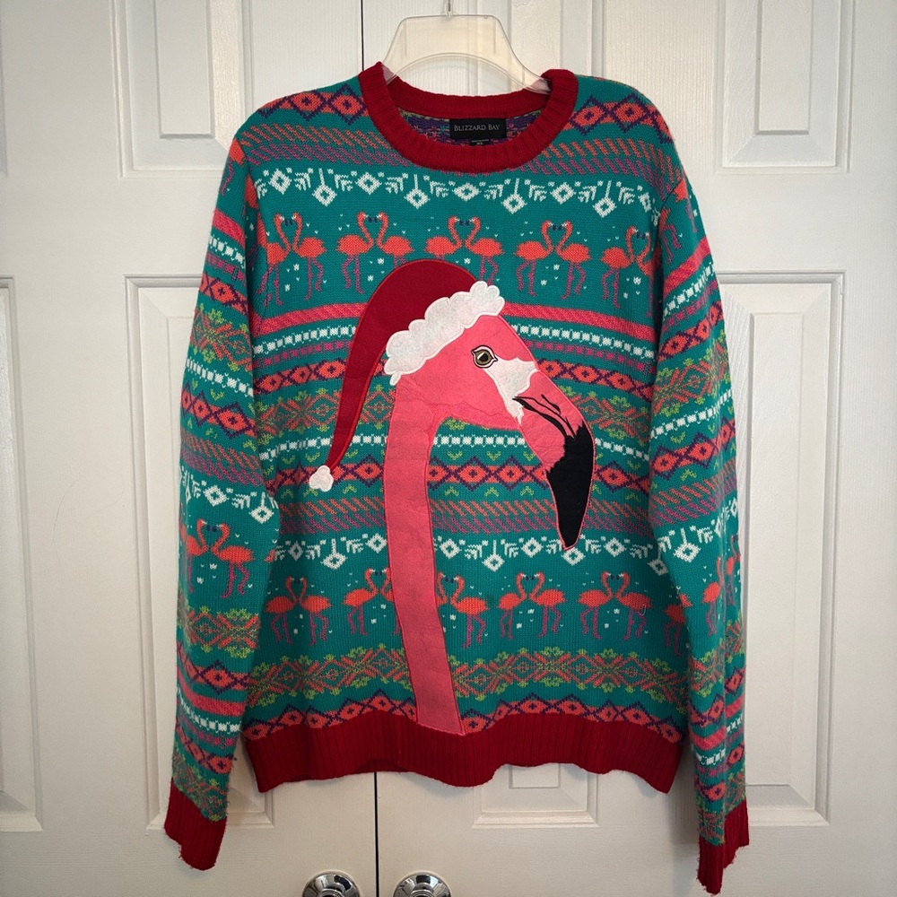 Flamingo Holiday Sweater